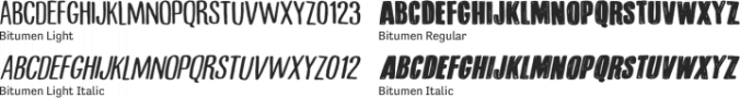 Bitumen Font Preview