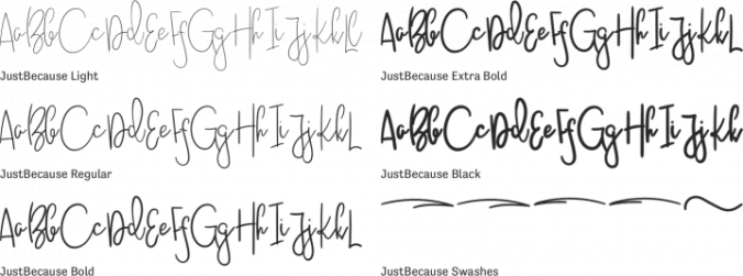 JustBecause Font Preview