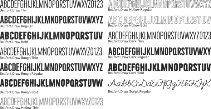 Bellfort Draw Font Preview