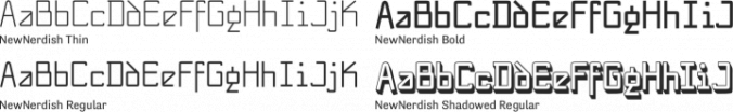 NewNerdish Font Preview