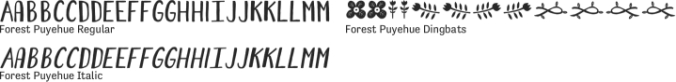 Forest Puyehue Font Preview