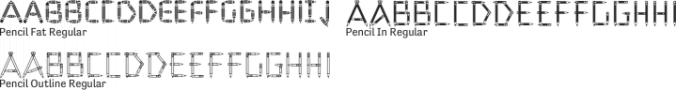 Pencil Font Preview