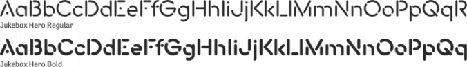 Jukebox Hero Font Preview