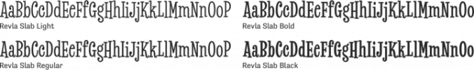 Revla Slab Font Preview