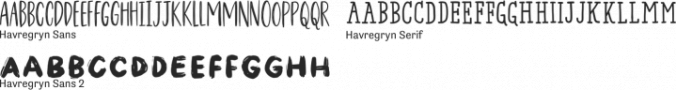 Havregryn Font Preview