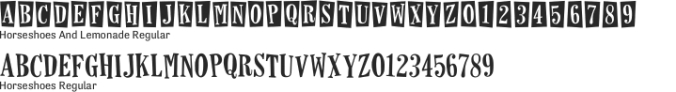 Horseshoes Font Preview