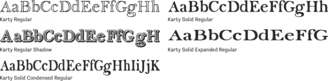 Karty Font Preview