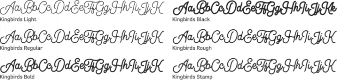 Kingbirds Font Preview