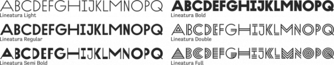 Lineatura Font Preview