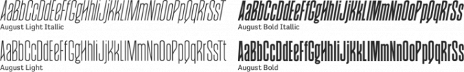 August Font Preview