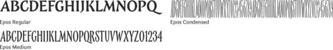 Epos Font Preview