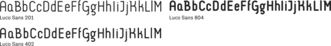 Luco Sans Font Preview