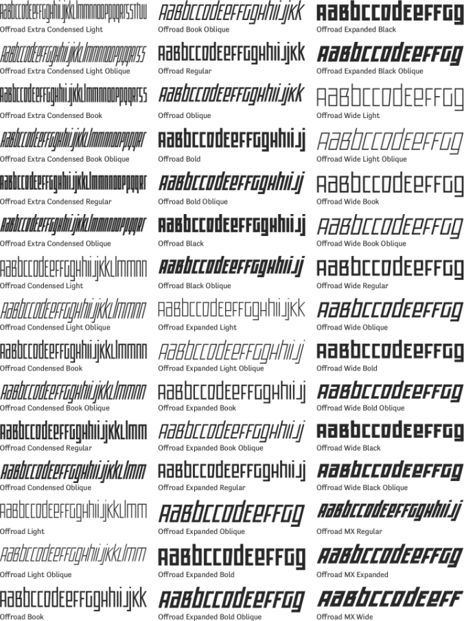 Offroad font download