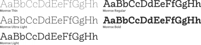 Monroe Font Preview
