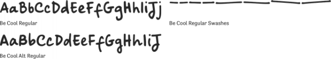 Be Cool Font Preview