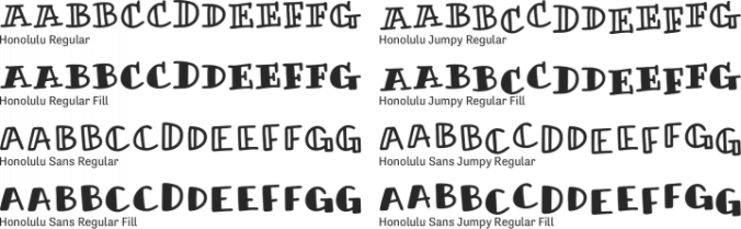 Honolulu Font Preview
