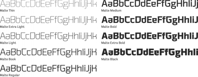 Malte Font Preview