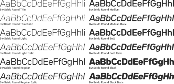 Bw Seido Round Font Preview