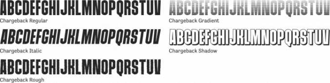 Chargeback Font Preview