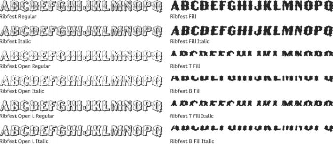 Ribfest Font Preview