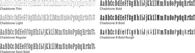 Chadstone Font Preview