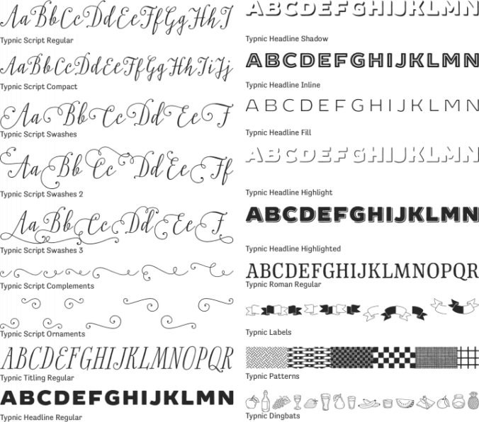 Typnic Font Preview