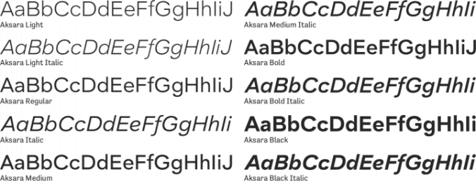 Aksara Font Preview