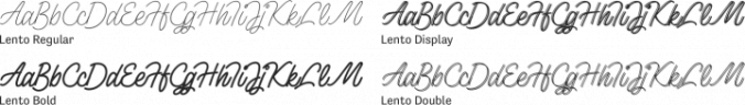 Lento Font Preview
