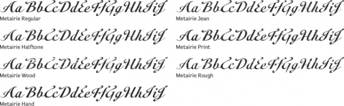 Metairie Font Preview