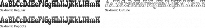 Sexbomb Font Preview