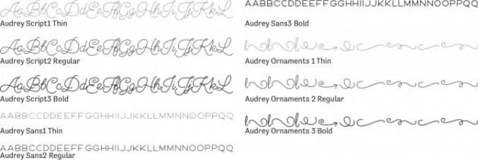 Audrey Font Preview