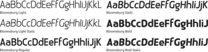 Bloomsburg Font Preview