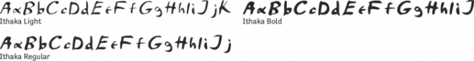 Ithaka Font Preview