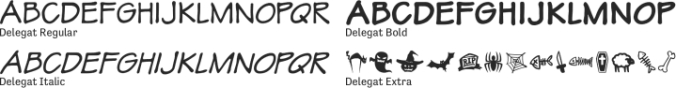 Delegat font download