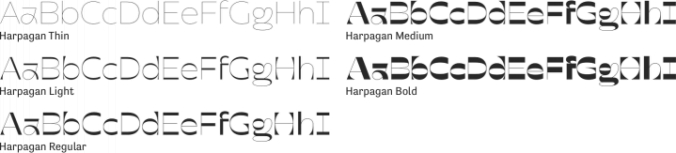 Harpagan Font Preview