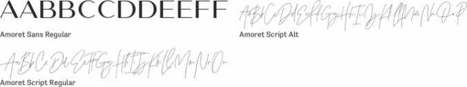 The Amoret Collection Font Preview