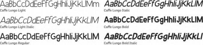 Caffe Lungo Font Preview