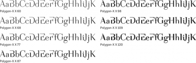 Polygon-X Font Preview