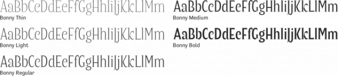 Bonny Font Preview