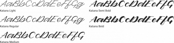 Katana Font Preview