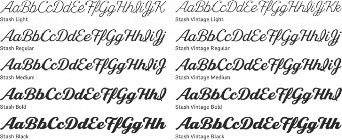 Stash Font Preview