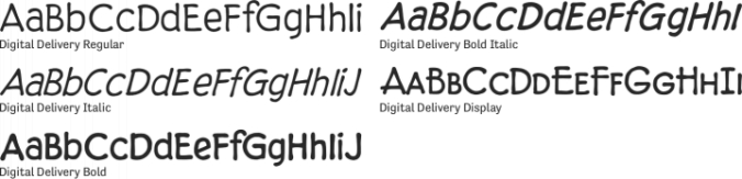 Digital Delivery Font Preview