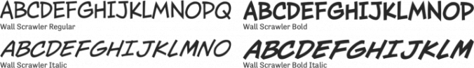 Wall Scrawler Font Preview