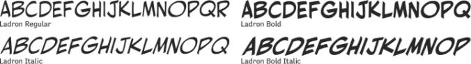 Ladron Font Preview