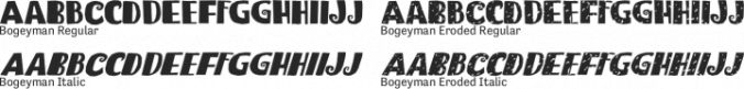 Bogeyman Font Preview