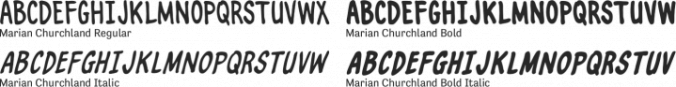 Marian Churchland Font Preview
