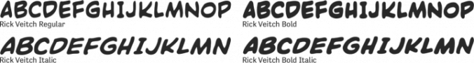 Rick Veitch Font Preview