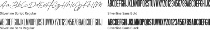 Silverline Font Preview