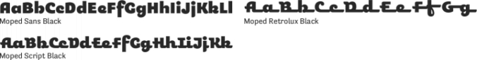 Moped Font Preview