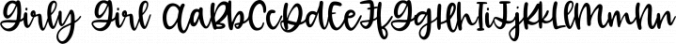 Girly Girl Font Preview